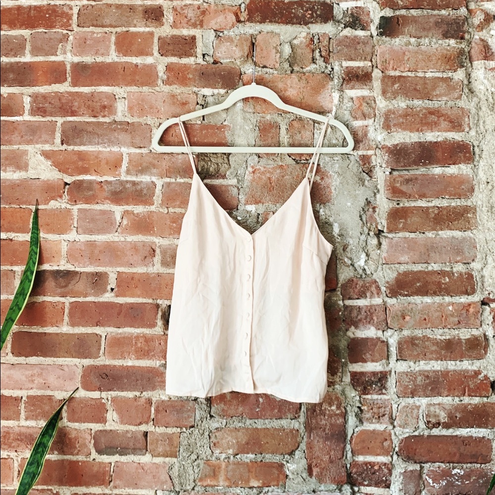 Blush Button Front Camisole